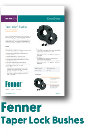 PDF of Fenner Taper Lock Bushes Shaft Fixings Datasheet