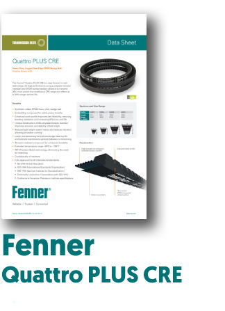 PDF of Fenner Quattro Plus CRE Belts Datasheet