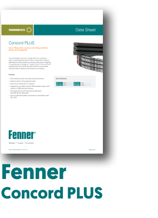 PDF of Fenner Concord Plus Friction Belt Datasheet