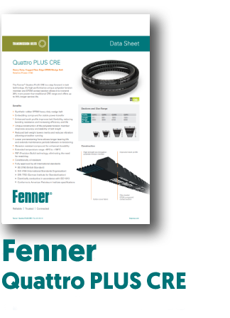 PDF of Fenner Quattro Plus CRE Belts Datasheet