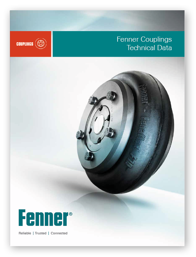 Fenner Couplings Brochure with an image of Couplings on the front cover